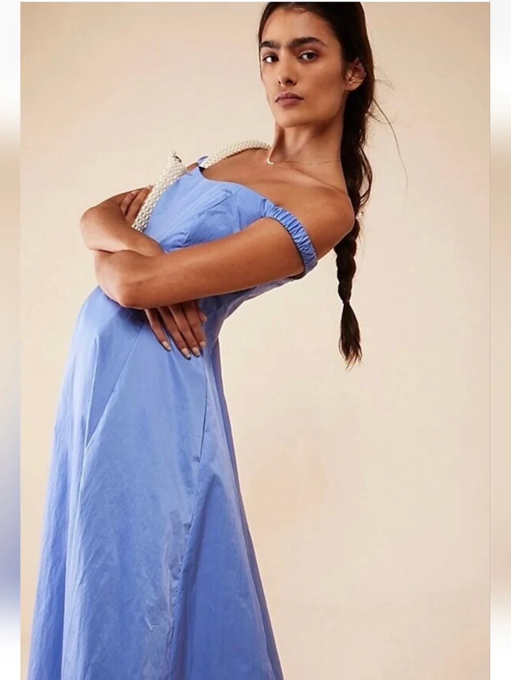 Free People Alinda‎ Womens Midi Dress NWT Special Occasion Fairy Romantic sz 6